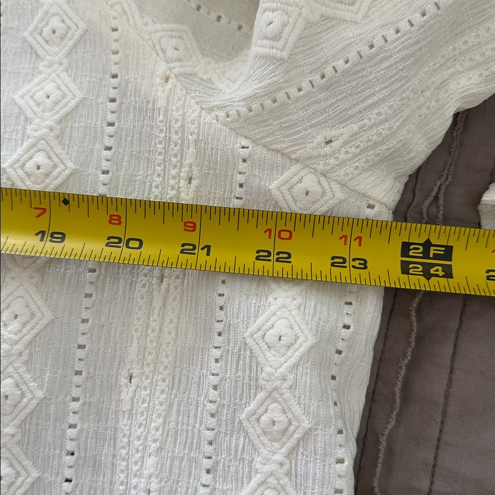 Frye Cream Patterned Blouse - Picture 7 of 7